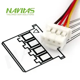 LED lignes RGB 4 broches a cable d'extension de connecteur noir 1M