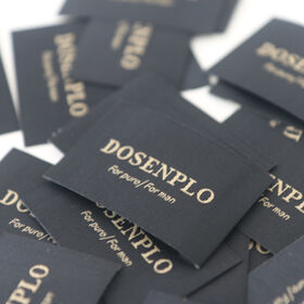 Etiqueta de cuidado de la ropa al por mayor de fábrica, diseño personalizado, etiqueta de instrucciones de lavado para ropa, etiqueta tejida, etiqueta de impresión, etiqueta de lavado de cuidado