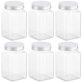 Buy Wholesale China Plastic Hexagonal Candy Jars Candy Buffet Candy Jars  With Airtight Lids Clear Cookie Jars & Plastic Jar Candy Container at USD  0.21