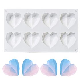 Premium Quality Silicone Heart Mold  Buy Diamond Heart Silicone Ice Cream  Mold Online