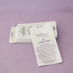 Polyester Satin Wash Label for Garment Clothing Factory Supply Custom Satin Wash Label Polyester Satin printing labels