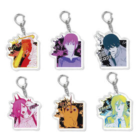 Chainsaw Man Keychain Manga Anime ID Badge Holder Lanyard w/ Rubber Pendant