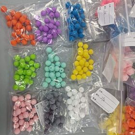 Wholesale Food Grade DIY focal Printed sunflower daisy flower beadable beads  Silicone beads For beadable pens From m.
