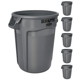 32 gal. Heavy-Duty Trash/Garbage Can, Waste Container Home/Garage/Mall