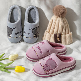 Chaussettes antidérapantes d'extérieur bébé chaussures floues pantoufles de  dess
