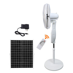 12inch Ventilateur de bureau à énergie solaire énergie rechargeable en  plastique du ventilateur de table AC DC ventilateur avec panneau solaire  rechargeable - Chine Ventilateur solaire, énergie solaire