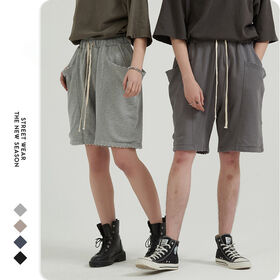 Wholesale Men's Shorts 100%Cotton Loose High Street Pocket Wash Shorts Men's Hand-Worn Street Sports Short Pants