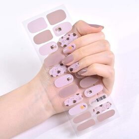 Gel X Nail Extension Glue Wearable Nail Sticker Diamond Pearl Fragment  Gradient