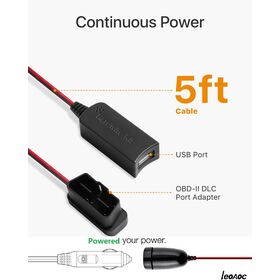 Kit Hardwire Pour Dash Cam Type C - Alimentation 24h/24, 12V-24V To 5V/2.5A, 3.5m