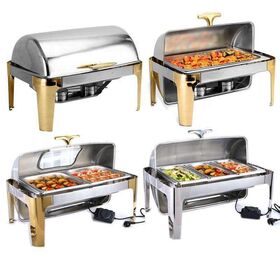 Shafing Dish Buffet Hotel Rose Gold Brass Chafing Dish Set Stainless Steel  Catering Equipment Top Quality Visible Top Food Warmer Copper Chaffing  Dishes - China Copper Chaffing Dishes and Chaffing Dish price