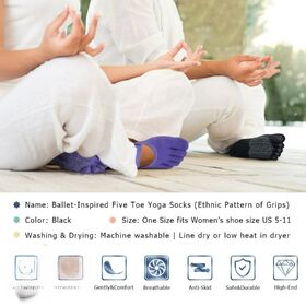 Yoga Socks Five-finger Socks Nitrile Cotton Split Toe Socks Five
