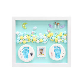 Newborn Baby DIY Hand And Footprint Kit Ink Pads Photo Frame