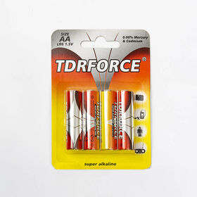 Batería de litio AAA Li-Fes2 LFB 1,5V No recargable from China TDRFORCE  Factory or Manufacturer which has 25 years manufacturing  Alkaline, Zinc, Button Cell, Rechargeable, Lithium, Camera Battery or AG