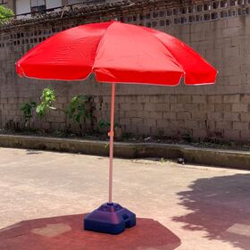 AKTIVE Grand Parasol, 200 Cm, Parasol Coupe-Vent, Protection UV50, Multicolore, Mât 28-32 Mm, Mât Flexible, Avec Sac De Transport, Beach