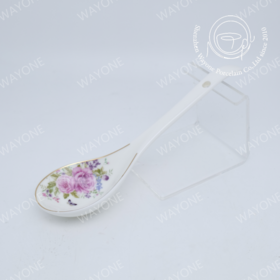 Buy Wholesale China New Asian Small Coffee Dessert Spoon Cute Color Flower  Shape Design Ceramic Soup Spoon & Spoon at USD 0.35