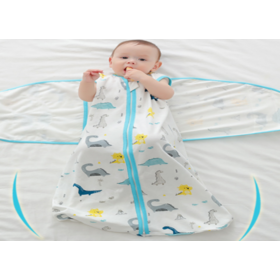 Printed Baby Sleep Bag - White/giraffes - Kids