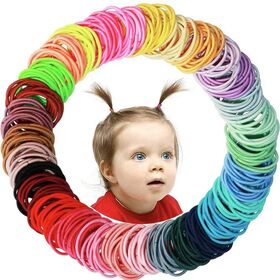 100 Baby-Haargummis Nahtlos – Weich, Bunt & Schonend Für Zarte Kinderhaare