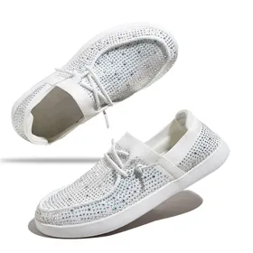 Zapatilla Plana De Mujer, Comoda, Con Material De Lona