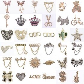 Wholesale New Shoes Charms Designer Croc Charms Bling Rhinestone Girl  Crystal diamond gem Decoration Metal Pearl Butterfly Accessories From  m.