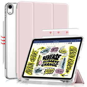 Étui folio pour tablette avec protection antichute, design élégant pour iPad Air 4, iPad 10e génération, Samsung S6 Lite 10.4", S7/S8/S9/A8