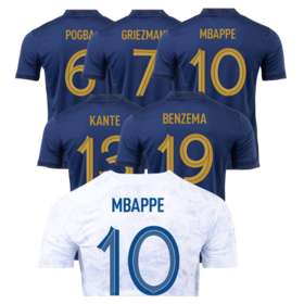 Source 2022 France soccer jersey size s-4xl BENZEMA MBAPPE