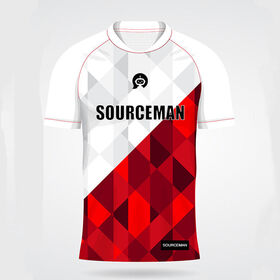 Red White And Blue Soccer Jersey - Sourceman - Soccer Jersey Factory