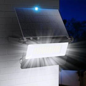 Solar Outdoor Lights Aluminium Solar Flood Lights LED Security Light, with Monocrystalline Solar Panel, Solar Radar Motion Sensor