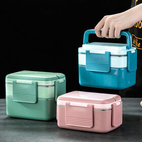 AOHEA Bento Boxes Bpa Free Plastic Lunch Box Kids Tiffin Lunch Box
