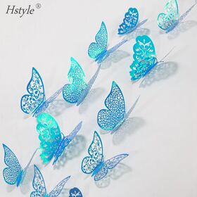 3d butterfly wall decor, gold butterflies