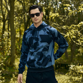 Drawstring Comfy Men's Pullover Hoodie Manufacturers Custom Camo Loose Street Hoodies Men