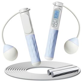 Corde à Sauter Avec Compteur - Poignées Lestées - Sans Fil/réglable - Pour Fitness Et Perte De Poids - 3