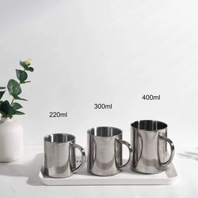 Laxinis World Stainless Steel Coffee Mugs with Spill