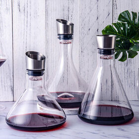 China Original Factory Cool Drinking Glasses - Unique design glass wine  decanter set – Qiaoqi factory and suppliers