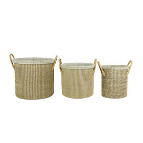 Buy Wholesale China Dual Compartments Bamboo Laundry Hamper Canvas