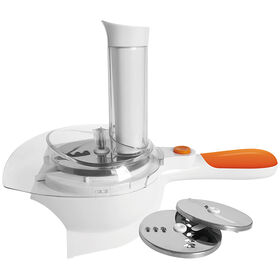 Salad Maker - Electric Shredder, Slicer, Chopper, & Shooter with One-Touch  Control and 5 FREE Attachments 
