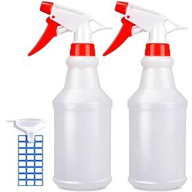 APPROVED VENDOR Trigger Spray Bottle: 24 oz Container Capacity,  Mist/Stream, White, White, 3 PK