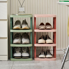 Multi-capa Hogar simple almacenamiento de zapatos Armario espacio