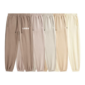 Pantalones de chándal al por mayor para hombre, personalizados, de alta calidad, invierno, 330 g/m², algodón polar, unisex, lisos