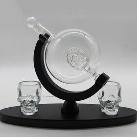 China Original Factory Cool Drinking Glasses - Unique design glass wine  decanter set – Qiaoqi factory and suppliers