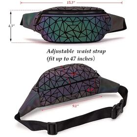 Buy Wholesale China Trade Assurance Hot Sale Glitter Luminous Bum Bag Girls  Waist Bag Shiny Neon Ladies Custom Geometric Holographic Fanny Pack & Fanny  Pack at USD 11.8