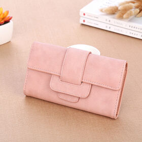 Wholesale Unisex Plaid PU Leather Zipper Wallets