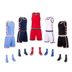 Hit The Color Design Color Red and Blue Basketball Jersey Uniform Design -  China Custom Basketball Uniform and Wholesale Basketball Jersey price