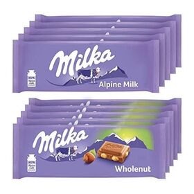 Milka Chocolate Bars Variety Mix Flavours Daim, Cow, Oreo, Bubbly Milk Etc