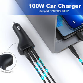 Sunlike, Fabrikpreis, Autoladegerät, PD 100W, QC 18W, QC3.0, Schnellladung, gute Wärmeableitung für Laptop/Tablet/Mobiltelefon