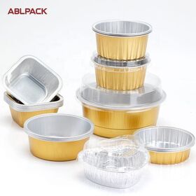 China ABLPACK 125 ML/ 4 OZ aluminum foil baking cups with PET lid  Manufacturer and Supplier