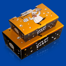 Hemoton 25pcs Takeaway Food Paper Box Fried Chicken Packing Boxes French  Fries Package Container Pastry Donut Carrier for Small Pastries Cookies