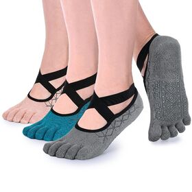 Chaussettes Antidérapantes Femme, Noir DOMYOS | Decathlon