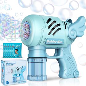 Bubble Gun, Bubble Machine for Kids, 69 Holes Rocket Bubble with 20 Packs  of Bubble Solution, Bubble Launcher Children's Toys