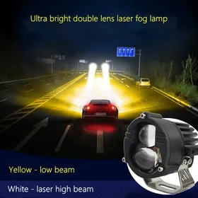 ÉCLAIRAGE MOTO LED projecteur Bi LED lentille projecteur Double couleur  projecteur Feu antibrouillard - Chine Phare DE moto À LED, projecteur de  voiture