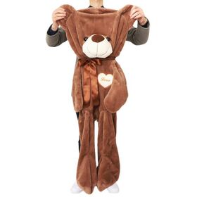 60CM to 200CM cheap giant unstuffed empty teddy bear bearskin coat